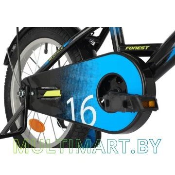 Детский велосипед Novatrack Forest 161FOREST.BK21 (черный/синий, 2021) картинка 4